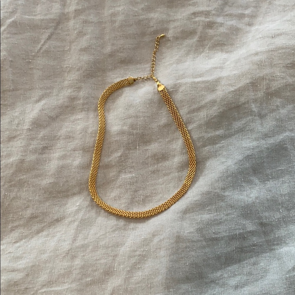Gold choker necklace